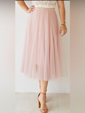 Chicwish- My Secret Garden Tulle Maxi Garden Skirt